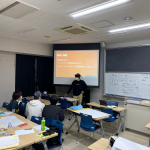 勝野クラスが広告制作会社の株式会社たしざんとプロモーション企画のワークショップを行いました。